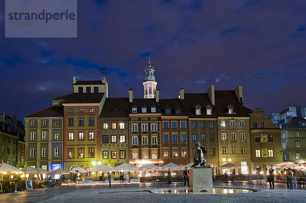 Rynek Starego Miasta  Altstädter Markt  Warschau  Masowien  Polen  Europa