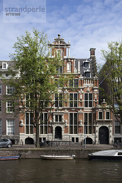 Haus mit den Köpfen  Huis met de hoofden  an der Keizersgracht  Amsterdam  Holland  Niederlande  Europa