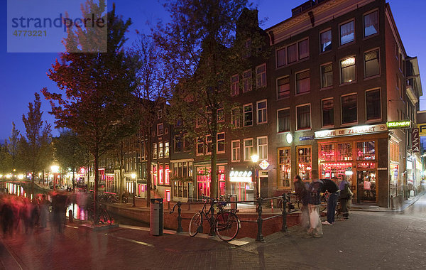 Rotlichtviertel  Wallen  Amsterdam  Holland  Niederlande  Europa