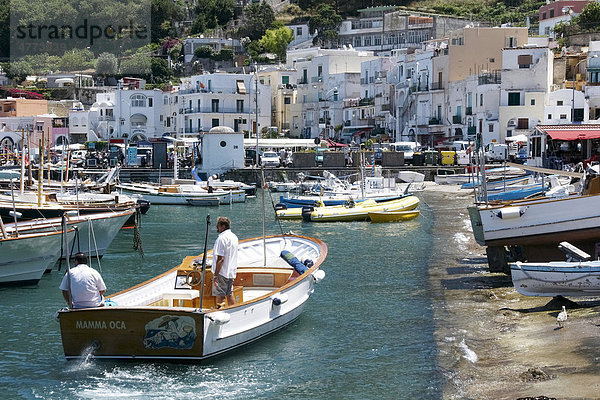 Hafen Marina Grande  Insel Capri  Italien  Europa