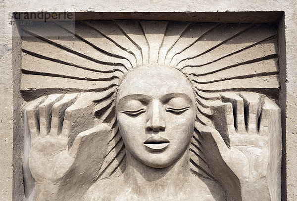 Sandskulptur beim Berliner Sandskulpturen Festival  Berlin  Deutschland  Europa
