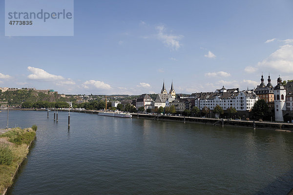 Koblenz  Mosel  Nordrhein-Westfalen  Deutschland  Europa