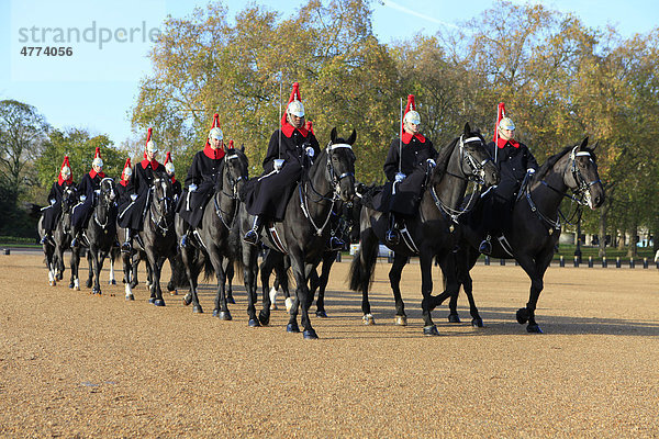 Horse Guards Parade und Wachablöse  London  England  Vereinigtes Königreich  Europa