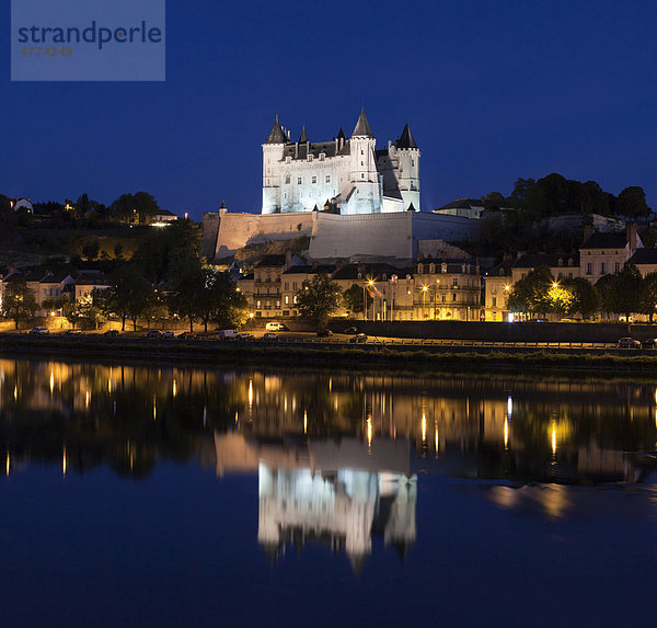 Schloss von Saumur  Pays de la Loire  Maine et Loire  Frankreich  Europa
