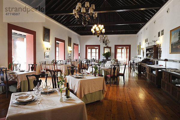 Restaurant im Hotel Parador de Turismo Conde de La Gomera  San Sebati·n de La Gomera  Kanaren  Spanien  Europa