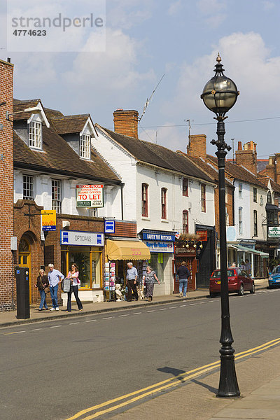Chapel Street  Stratford-upon-Avon  Warwickshire  England  Großbritannien  Europa