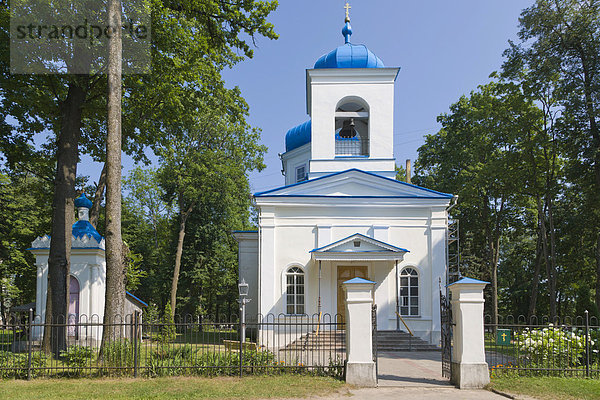 Russisch-orthodoxe Kirche der Geburt der Heiligen Mutter Jesu  Atbrivosanas Allee  Rezekne  Latgale  Lettland  Nordeuropa