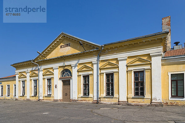 Bahnhof Rezekne I  geschlossener Bahnhof  Ezera Straße  Rezekne  Latgale  Lettland  Nordeuropa