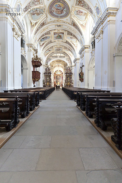 Basilika St. Lorenz  ehemalige Benediktinerstiftskirche des Fürststiftes Kempten  heutige Pfarrkirche der Pfarrei St. Lorenz  Diözese Augsburg  Kempten  Unterallgäu  Allgäu  Schwaben  Bayern  Deutschland  Europa