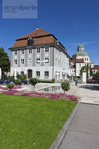 Das Römische Museum  Residenz-Platz  Kempten  Unterallgäu  Allgäu  Schwaben  Bayern  Deutschland  Europa