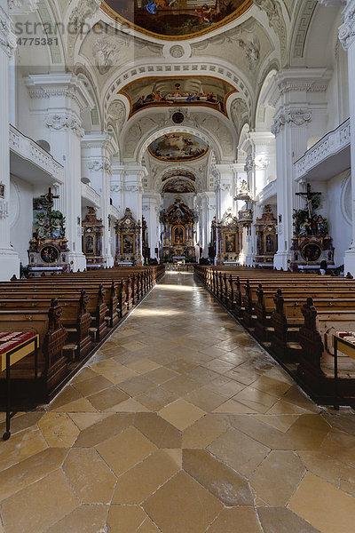 Klosterkirche St. Verena  Rot an der Rot  Landkreis Biberach  Baden-Württemberg  Deutschland  Europa