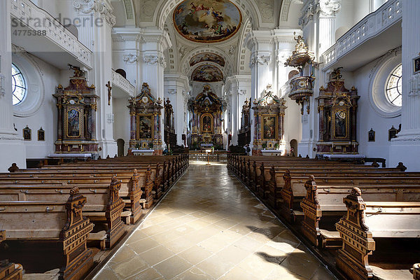 Klosterkirche St. Verena  Rot an der Rot  Landkreis Biberach  Baden-Württemberg  Deutschland  Europa