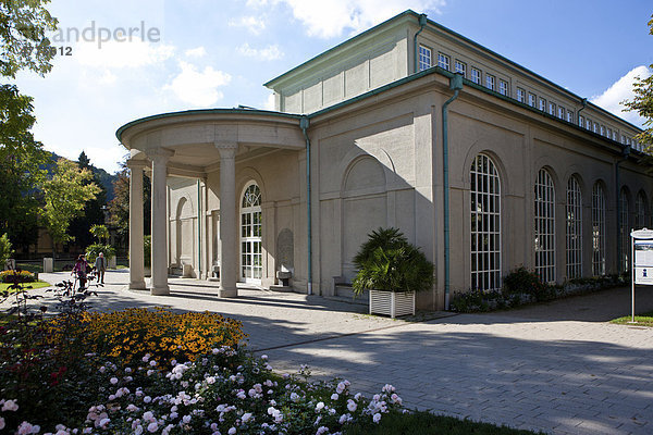 Wandelhalle  Kurpark  Bad Kissingen  Unterfranken  Bayern  Deutschland  Europa