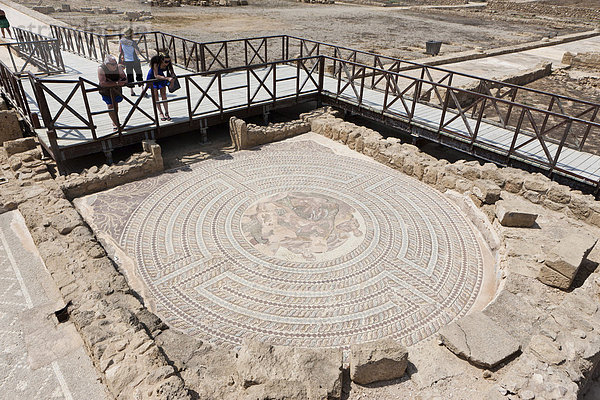 Mosaik  Ausgrabungsstätte von Kato Paphos  Haus von Theseus  UNESCO Weltkulturerbe  Pafos  Zypern