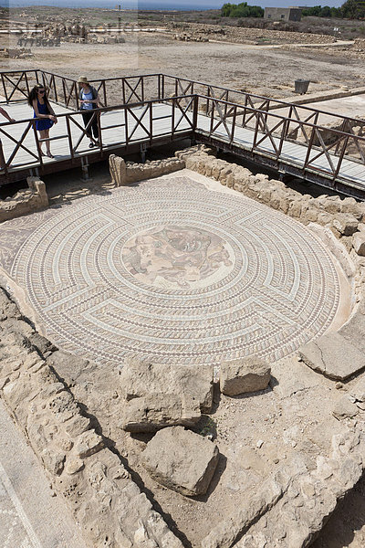 Mosaik  Ausgrabungsstätte von Kato Paphos  Haus von Theseus  UNESCO Weltkulturerbe  Pafos  Zypern