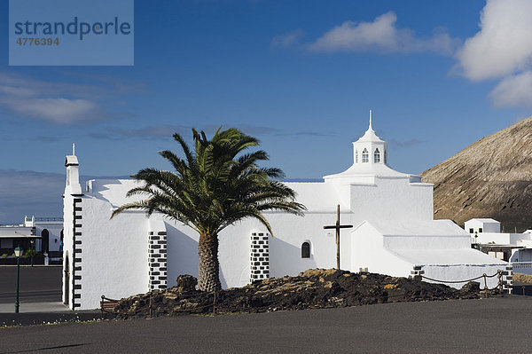 Kirche Santuario Virge de Los Dolores in Mancha Blanca  Lanzarote  Kanarische Inseln  Spanien  Europa