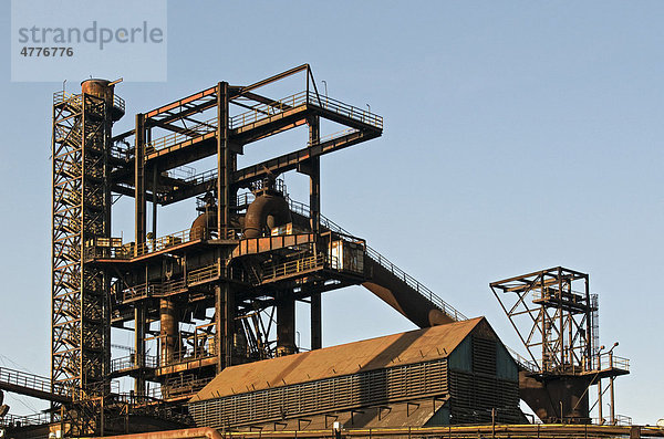 Hochöfen  Eisen- und Stahlwerke von Vitkovice  nationales Wahrzeichen in Ostrava  Mährisch-Schlesien  Tschechische Republik  Europa