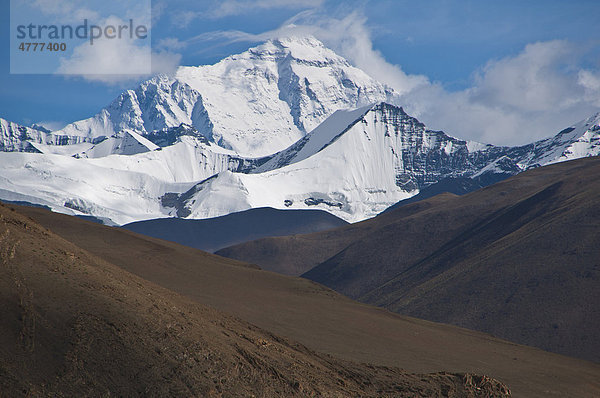 Mount Everest  höchster Berg der Welt  Tibet  Zentralasien