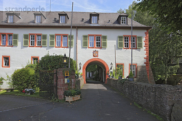 Schloss Rothenbuch  ehemaliges Jagdschloss  heute Hotel  Landkreis Aschaffenburg  Unterfranken  Bayern  Deutschland  Europa