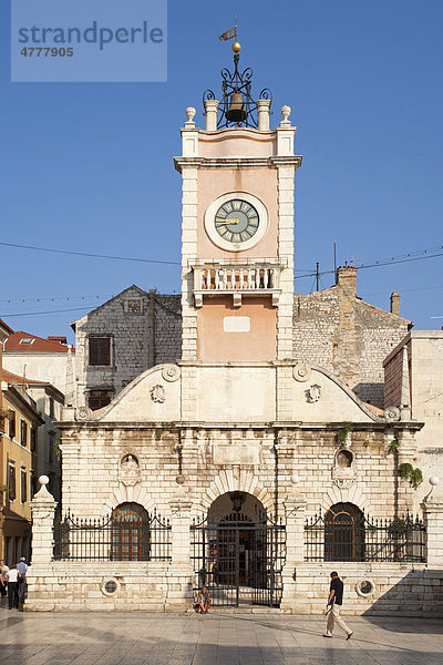 Stadtwache  Zadar  Adriaküste  Dalmatien  Kroatien  Europa