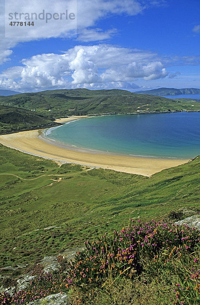 Strand bei Melmore Head  County Donegal  Republik Irland  Europa