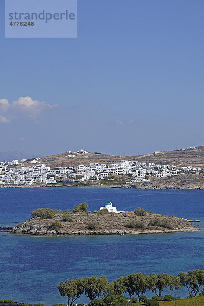 Insel in der Kolymbithres-Bucht  Insel Paros  Kykladen  Ägäis  Griechenland  Europa