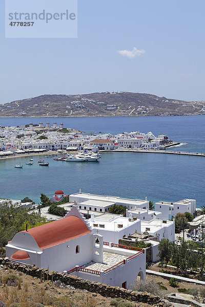 Hafen  Mykonos Stadt  Insel Mykonos  Kykladen  Ägäis  Griechenland  Europa