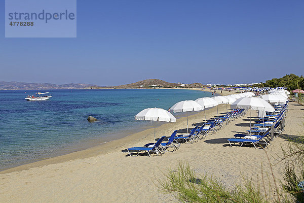 Strand von Agios Prokopios  Insel Naxos  Kykladen  Ägäis  Griechenland  Europa