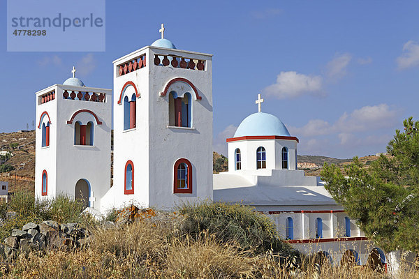 Kirche in Vivlos  Insel Naxos  Kykladen  Ägäis  Griechenland  Europa