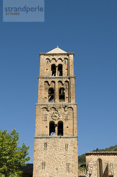 Glockenturm  Moustiers-Sainte-Marie  Provence  Frankreich  Europa