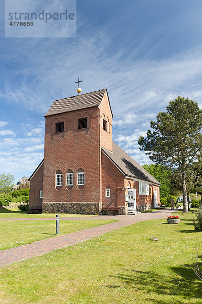 Friesenkapelle  Wenningstedt  Sylt  Schleswig-Holstein  Deutschland  Europa