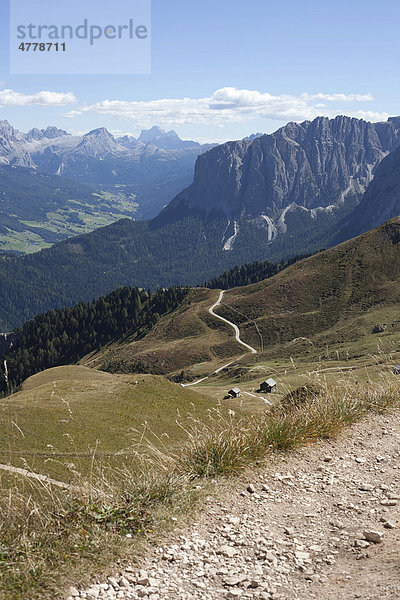 Blick vom Peiterlkofel  Dolomiten  Südtirol  Italien  Europa