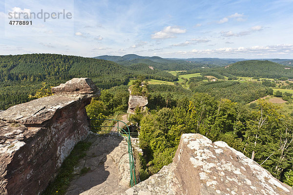 Ruine Drachenfels  Dahner Felsenland  Pfälzer Wald  Pfalz  Rheinland-Pfalz  Deutschland  Europa