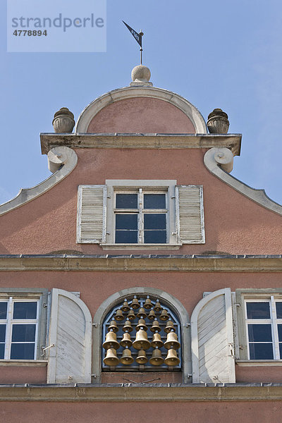 Glockenspiel am Neuen Rathaus  Lindau  Baden-Württemberg  Deutschland  Europa