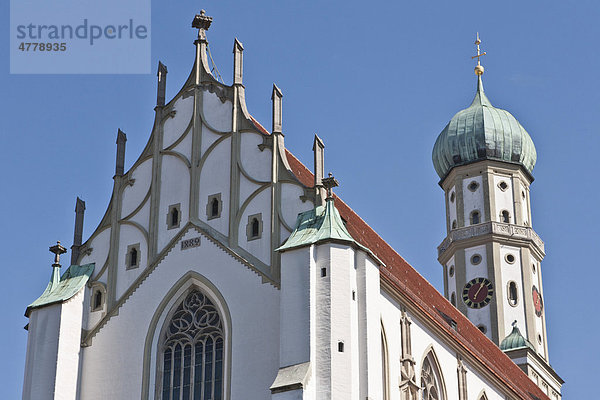Kirche St. Ulrich und Afra  Basilika  spätgotisch  katholisch  Augsburg  Bayern  Deutschland  Europa
