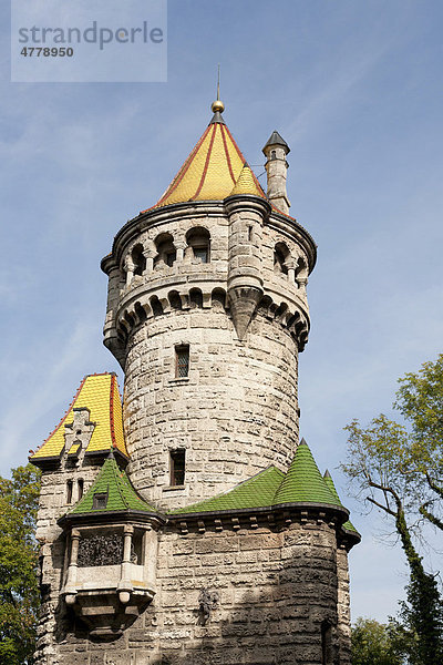 Mutterturm  Atelier von Hubert von Herkomer  1844 erbaut  Herkomermuseum  Landsberg am Lech  Bayern  Deutschland  Europa