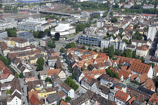 Blick vom Ulmer Münster auf die Altstadt  Ulm  Baden-Württemberg  Deutschland  Europa