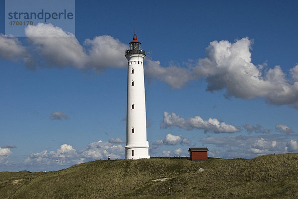 Leuchtturm von N¯rre Lyngvig  Hvide Sande  Westjütland  Dänemark  Europa