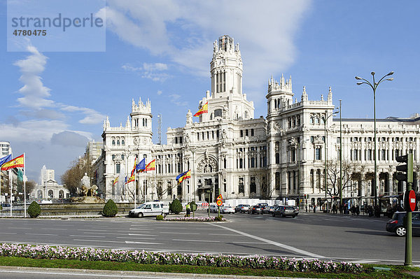 Postamt  Palacio de Comunicaciones  Madrid  Spanien  Europa