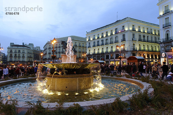 Plaza Puerto del Sol  Madrid  Spanien  Europa