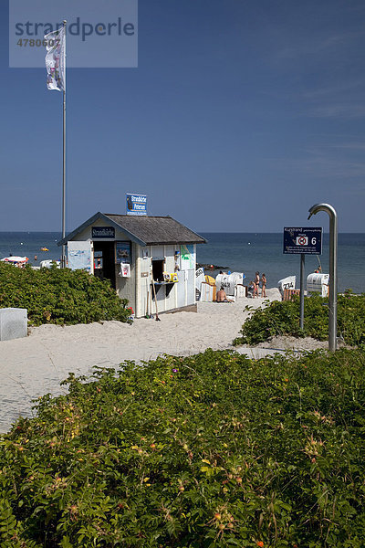 Zugang zum Strand  Ostseebad Hohwacht  Hohwachter Bucht  Ostseeküste  Schleswig-Holstein  Deutschland  Europa