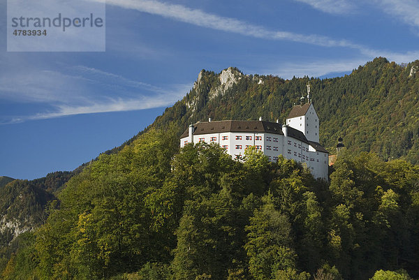 Schloss Hohenaschau  Aschau  Chiemgau  Oberbayern  Bayern  Deutschland  Europa