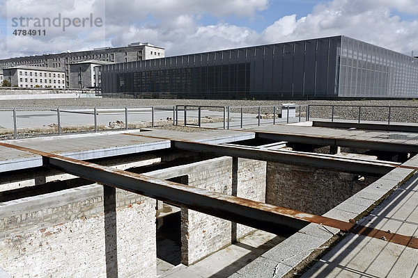 Ruinen und Dokumentationszentrum Topographie des Terrors  ehemaliges Gelände von Gestapo  SS und Reichssicherheitshauptamt  Berlin  Deutschland  Europa