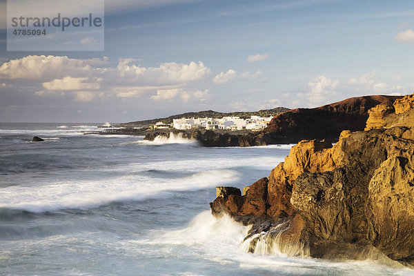 El Golfo an der Westküste  Lanzarote  Kanarische Inseln  Spanien  Europa