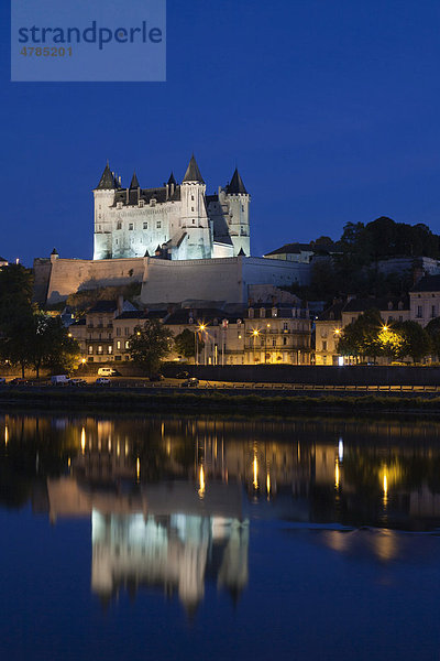 Schloss von Saumur  Department Maine-et-Loire  Region Pays de la Loire  Frankreich  Europa