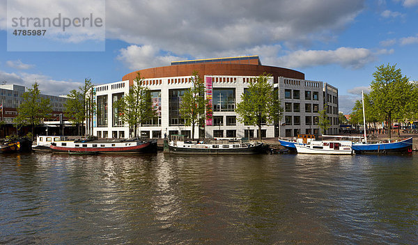 Blick auf die Oper  Amstel  Amsterdam  Holland  Niederlande  Europa