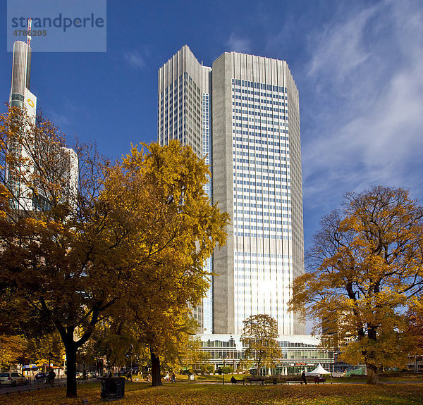 EZB  Europäische Zentralbank  Herbst  Frankfurt am Main  Hessen  Deutschland  Europa