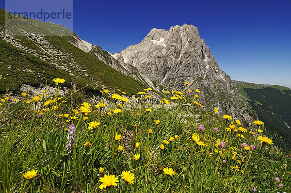 Corno Grande bei Casale San Nicola  Campo Imperatore  Nationalpark Gran Sasso  Abruzzen  Italien  Europa