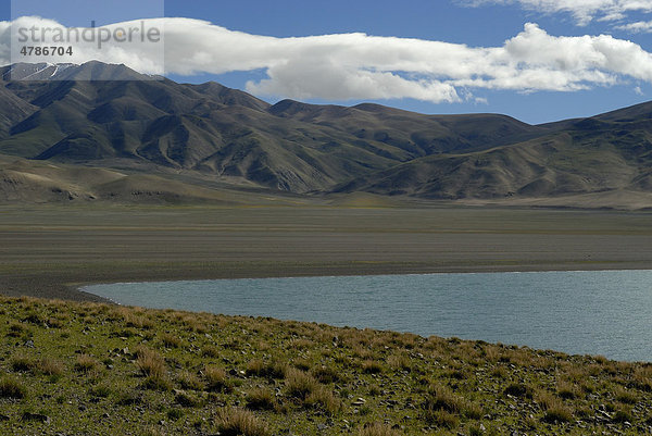 See Tso Nak  5189 m  in der Hochebene Changtang bei Yakra  Westtibet  Provinz Ngari  Tibet  China  Asien