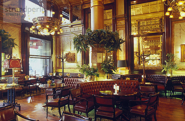 Cafe im Hotel Metropole  Brüssel  Belgien  Europa